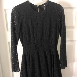 H&M Black lace dress